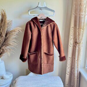 St. John's Bay Brown Faux Fur Lined Jacket